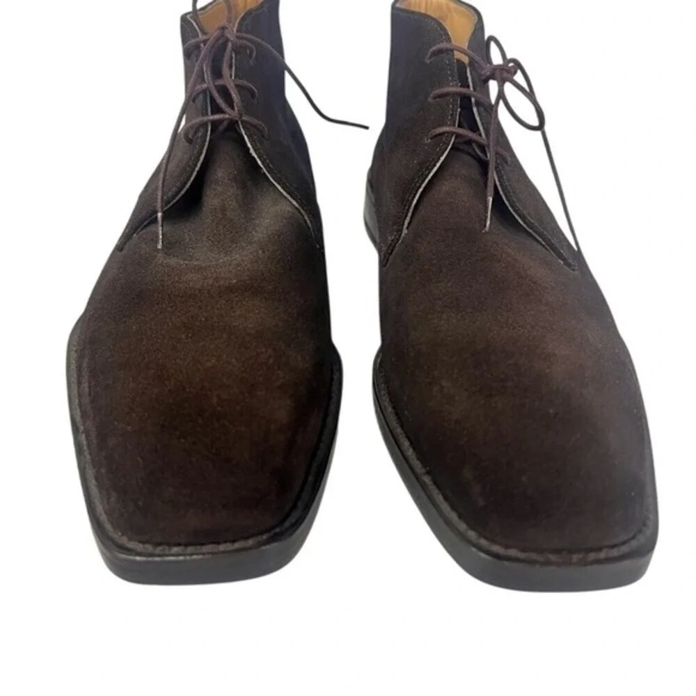 Norbert Bottier Dark Brown Suede Chukka Boots Classic‎ Dress Boots Size 44